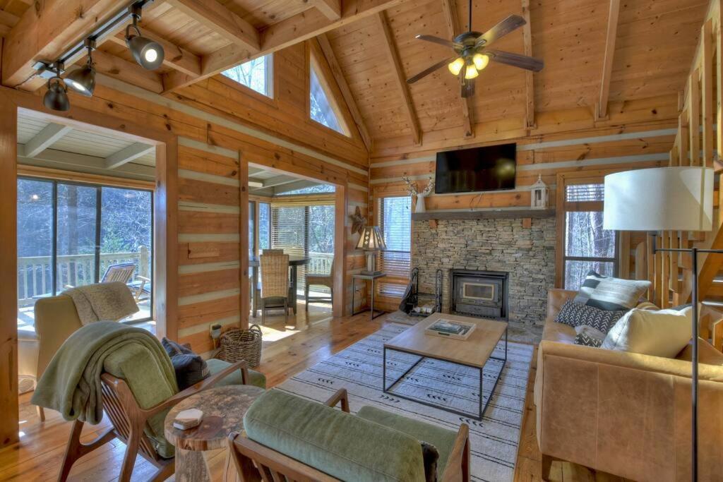 Waywish Waterfront Cabin In Blue Ridge Mountains מראה חיצוני תמונה