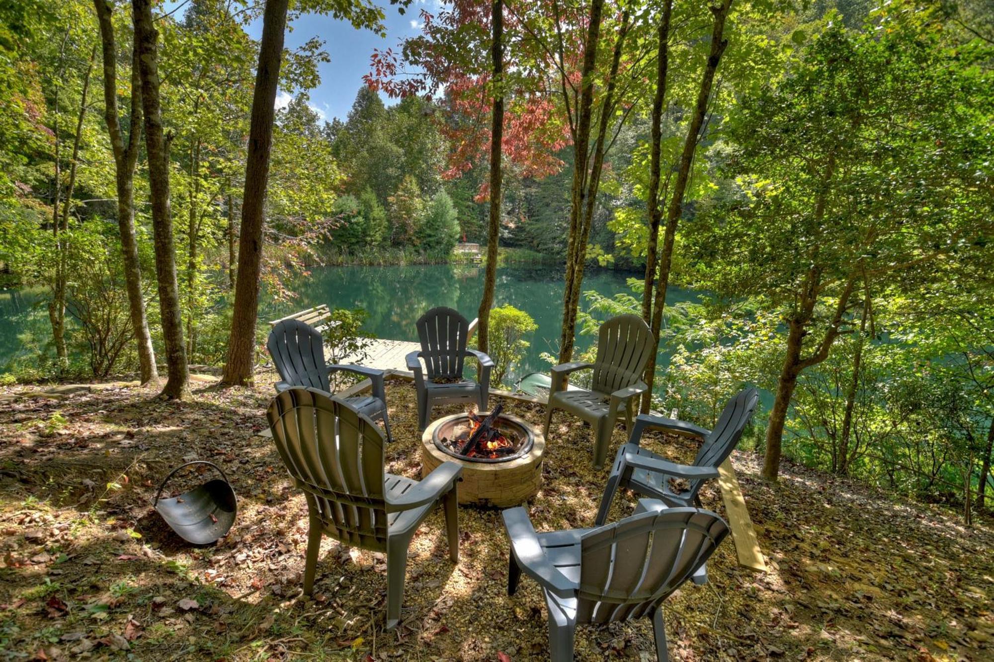 Waywish Waterfront Cabin In Blue Ridge Mountains מראה חיצוני תמונה